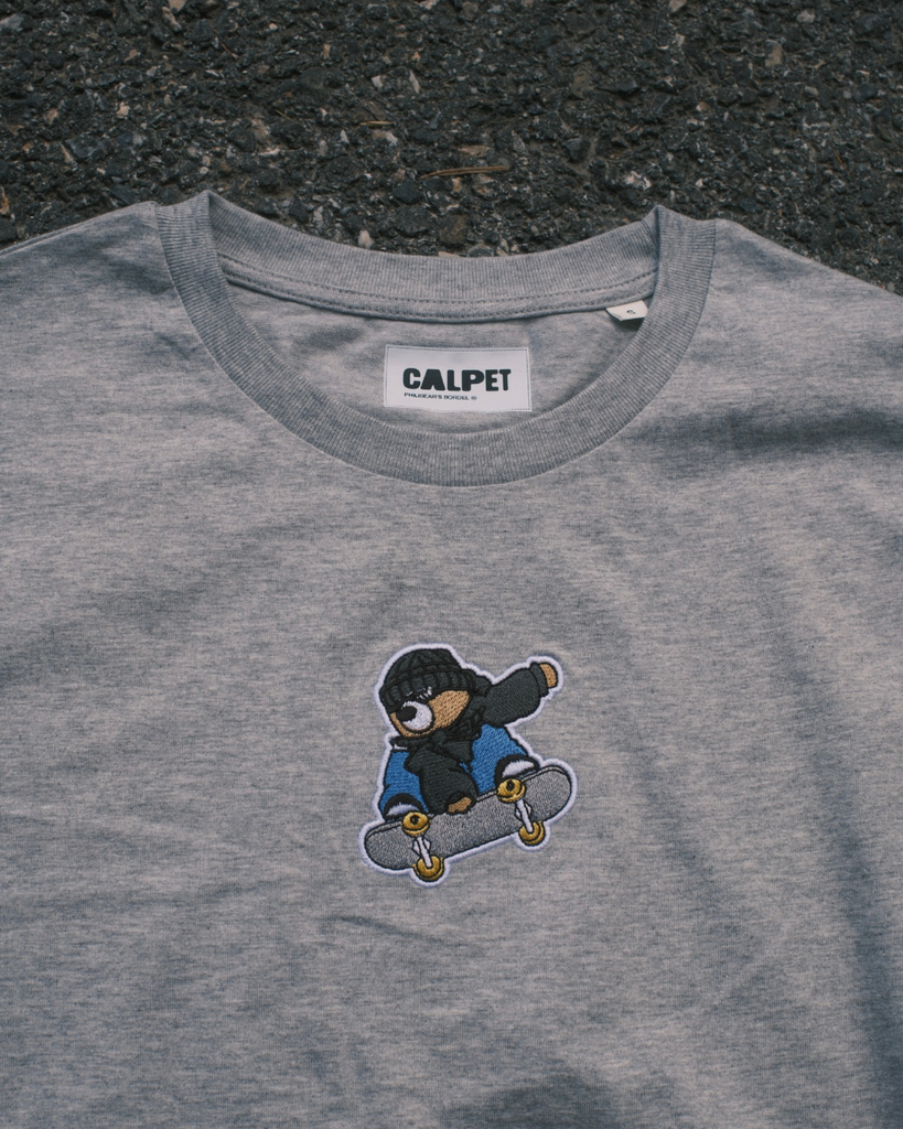 T-SHIRT GRIS - Skater Philibear's Bordel