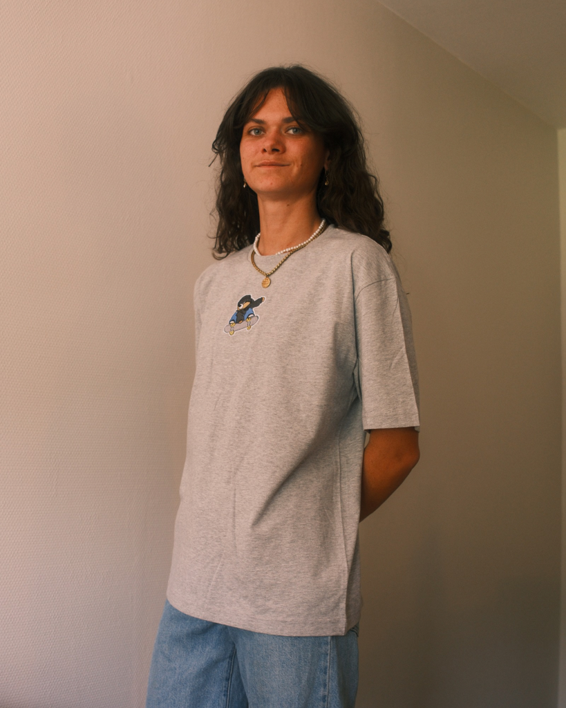 T-SHIRT GRIS - Skater Philibear's Bordel
