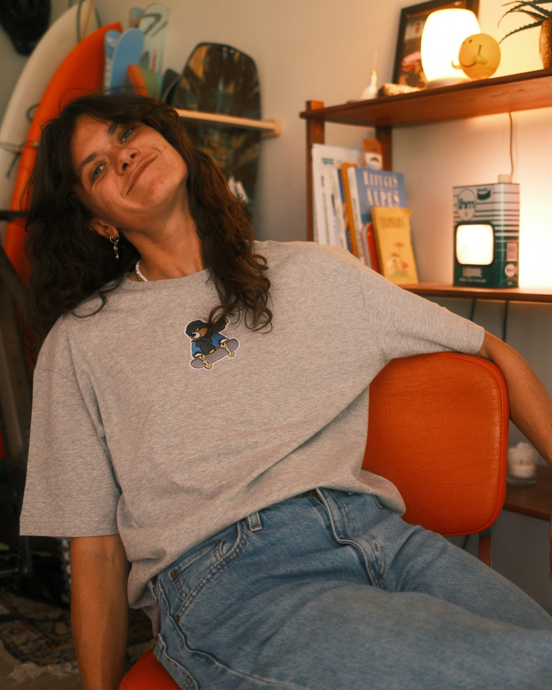 T-SHIRT GRIS - Skater Philibear's Bordel