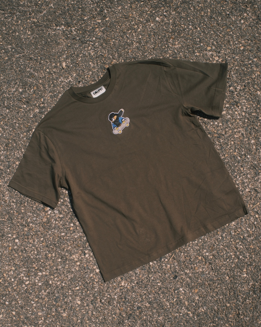 T-SHIRT KAKI - Skater Philibear's Bordel