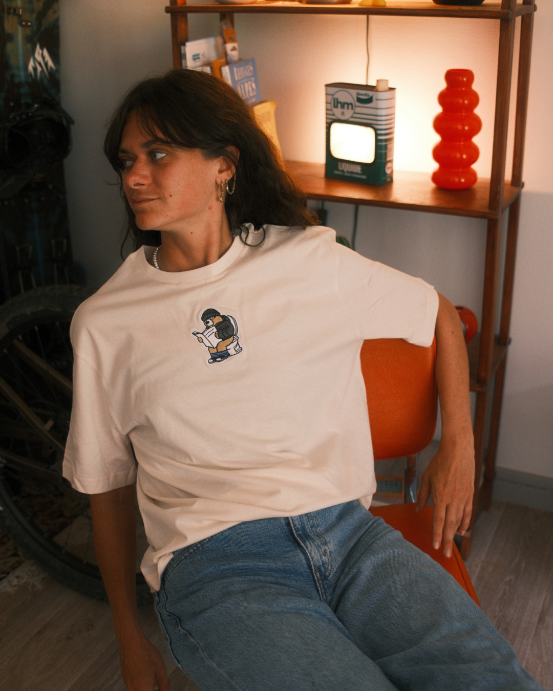 T-SHIRT CREME - Toilets Philibear's Bordel