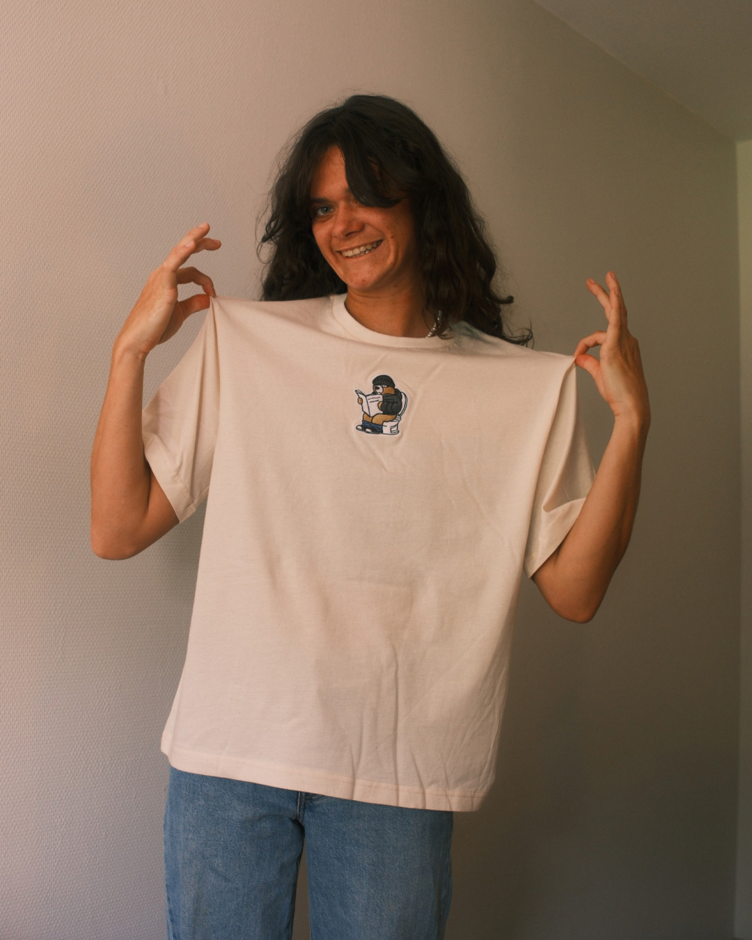 T-SHIRT CREME - Toilets Philibear's Bordel